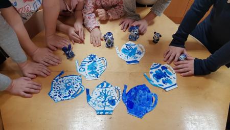 Мастер-класс по рисованию: "Гжельские узоры"