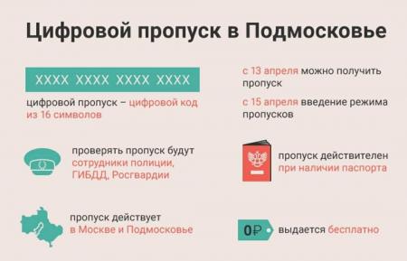Как будет работать пропускной режим в Подмосковье с 13 апреля