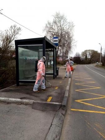 В Коломенском округе началась дезинфекция остановок