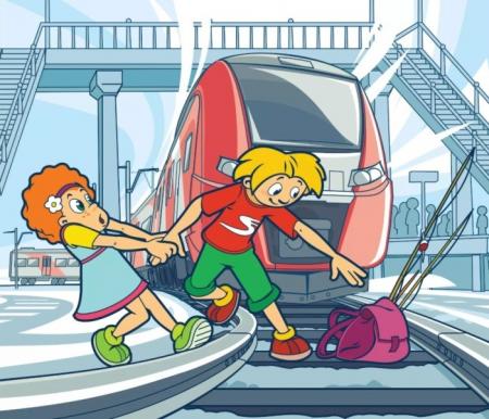 Соблюдайте правила поведения на железной дороге