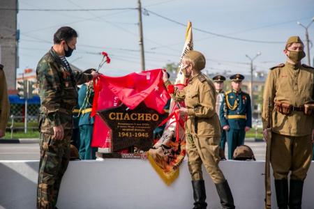 В Коломне открыли гранитный монумент «Звезда Бессмертного полка»