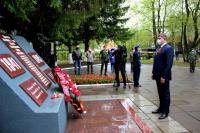 Глава Коломенского городского округа возложил цветы к мемориалу в поселке Радужный