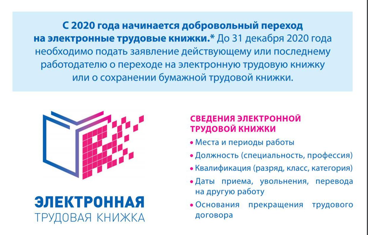 Перевод на электронные трудовые. Переход на электронные трудовые книжки в 2020 году. Переход на электронную трудовую. Переход на электронную книжку. Объявление о переходе на электронные трудовые книжки.