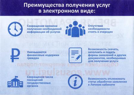Преимущества получения госуслуг в электронном виде