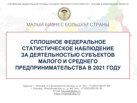 Росстат проводит сплошное статистическое наблюдение над малым бизнесом