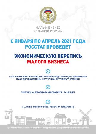 Росстат проводит сплошную перепись малого бизнеса