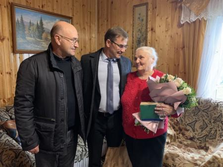 Почётный гражданин города Озёры Анна Благиных отметила 85-летний юбилей