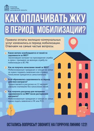 Как оплачивать ЖКХ в период мобилизации?