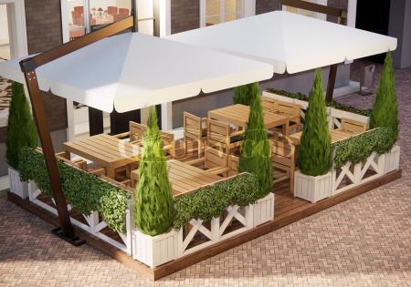 Как оформить сезонное (летнее) кафе в один клик в один день