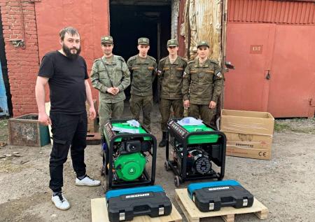 Гуманитарную помощь передали в 236-ую гвардейскую артиллерийскую бригаду в Коломне