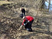 Субботник прошел в Коломне на Репинских прудах