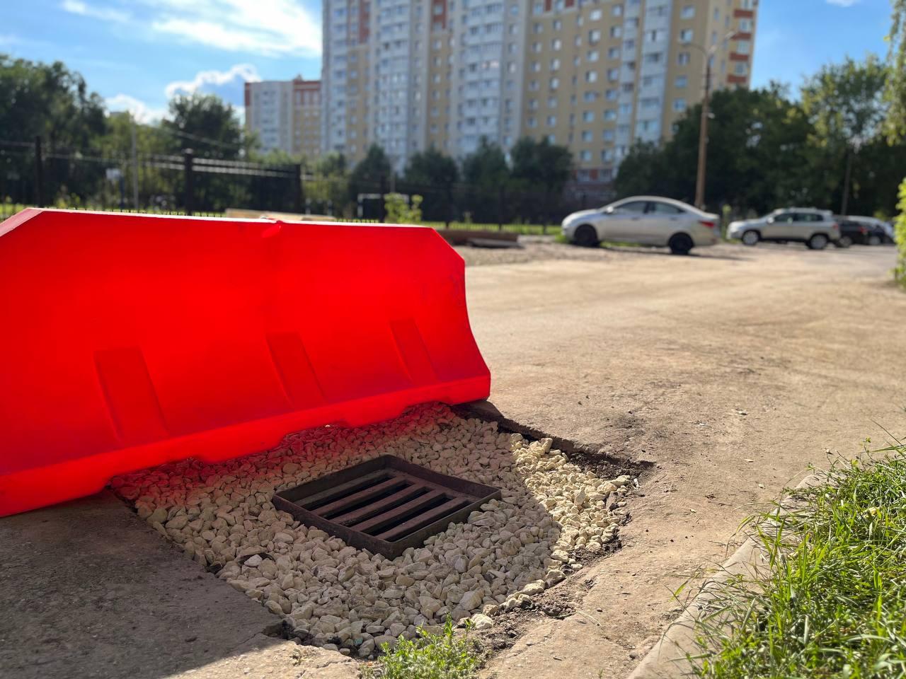 Новости Коломны: Реконструкцию ливневой канализации ведут возле школы № 14 на улице Шилова