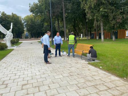 11 сентября в 10-00 заместитель главы округа Сергей Михайлович Цаплинский провел обход территории парка Мира