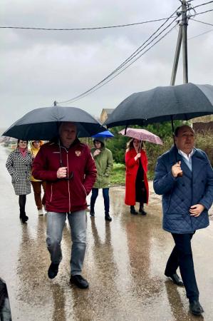 16 октября в 10:00 заместитель главы округа Цаплинский Сергей Михайлович провел обход территории мкр. Городищи