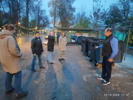 Заместитель главы Городского округа Коломна Цаплинский С.М. провел обход территории микр. Запруды