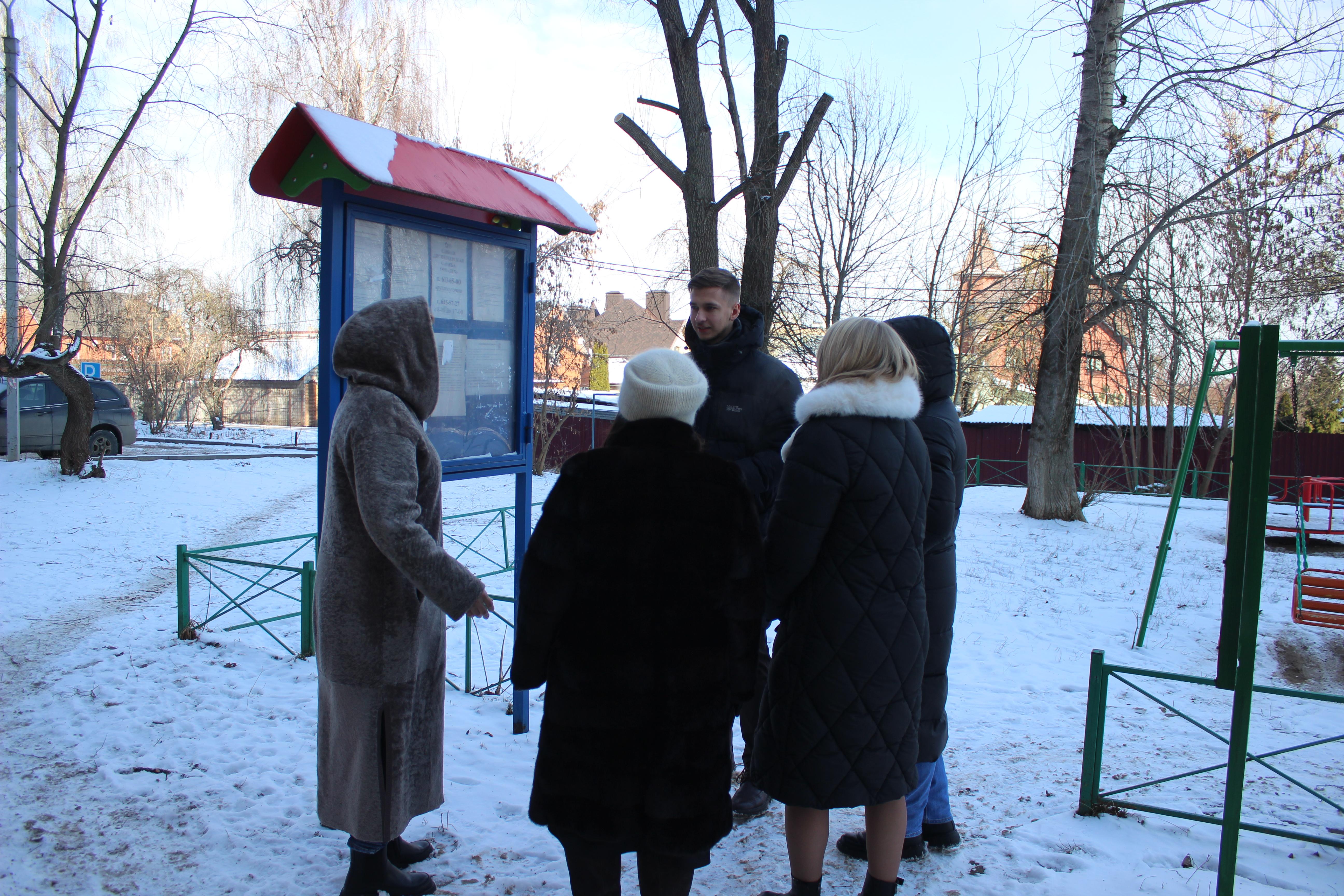 Заместитель главы Городского округа Коломна Ирина Дмитриева провела обход территории