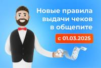 Новые правила выдачи чеков в общепите с 01.03.2025