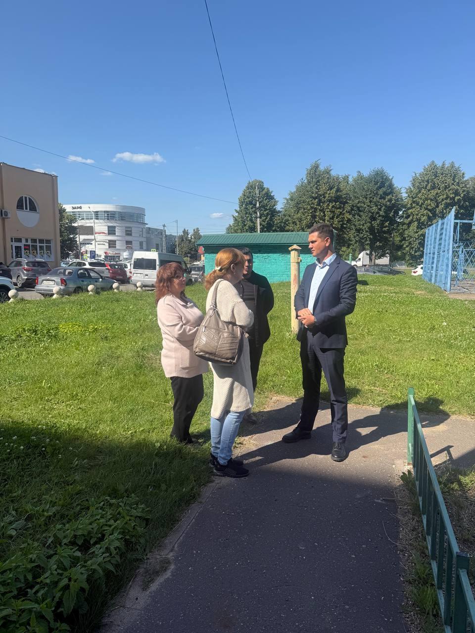 Заместитель главы Г.о. Коломна Ходасевич Дмитрий Игоревич провел обход территории
