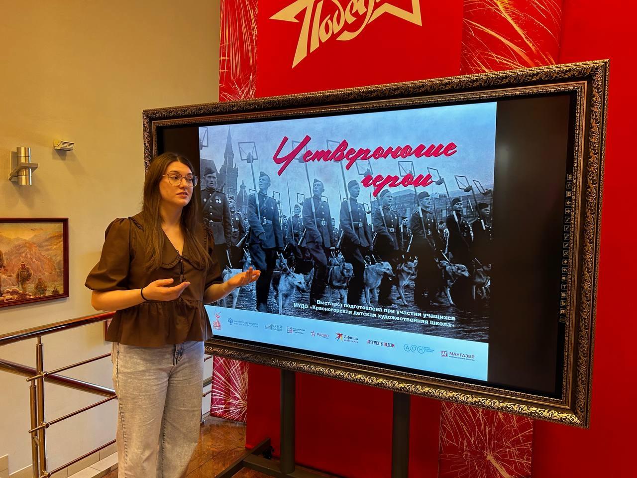 Четвероногих героев Великой Отечественной показали в Музее боевой славы