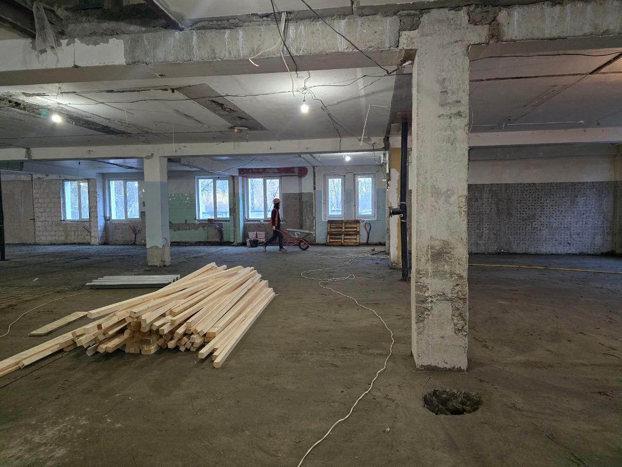 Работы по капитальному ремонту продолжаются в лечебном корпусе озёрского подразделения Коломенской больницы