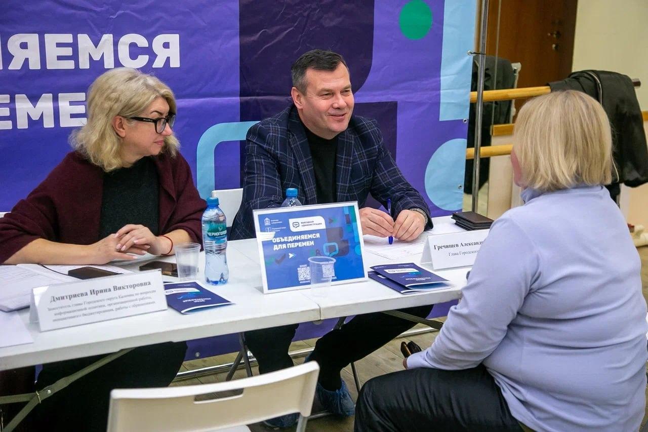 Встречу со старостами провел в Биорках глава Коломны Александр Гречищев