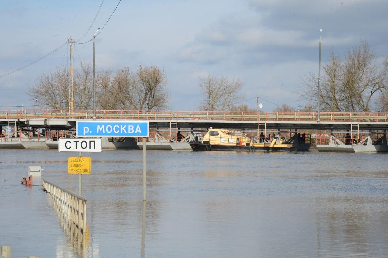 Работу Митяевского наплавного моста приостановят в связи с ожидаемым паводком в третьей декаде марта.