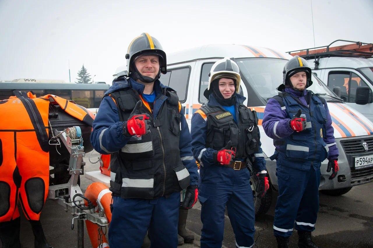 В Коломне прошел смотр сил и средств, готовых к борьбе с весенним половодьем