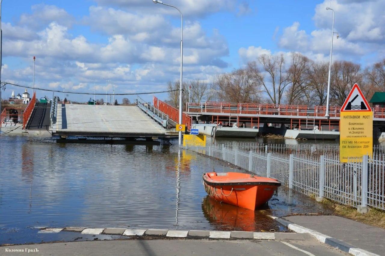 Временно будет закрыто движение по Бобреневскому наплавному пешеходному мосту