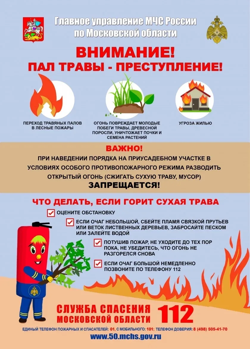 Сводка по пожарам с 13 по 17 апреля 2026 года