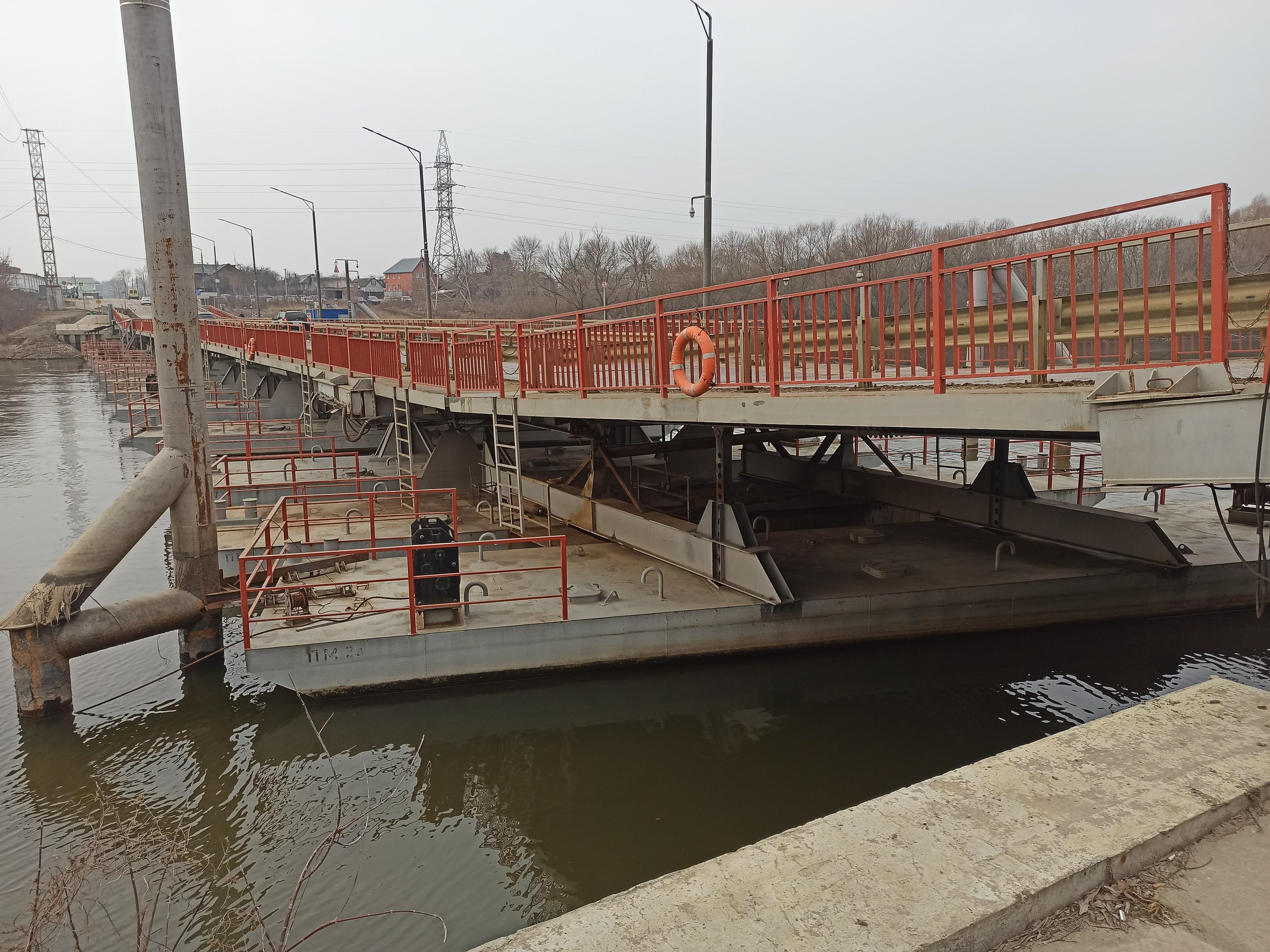 Митяевский и Бобреневский мосты в Коломне закрыты из-за подъема воды