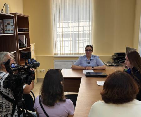 В Коломне сотрудники Следственного управления провели брифинг для представителей местных телеканалов