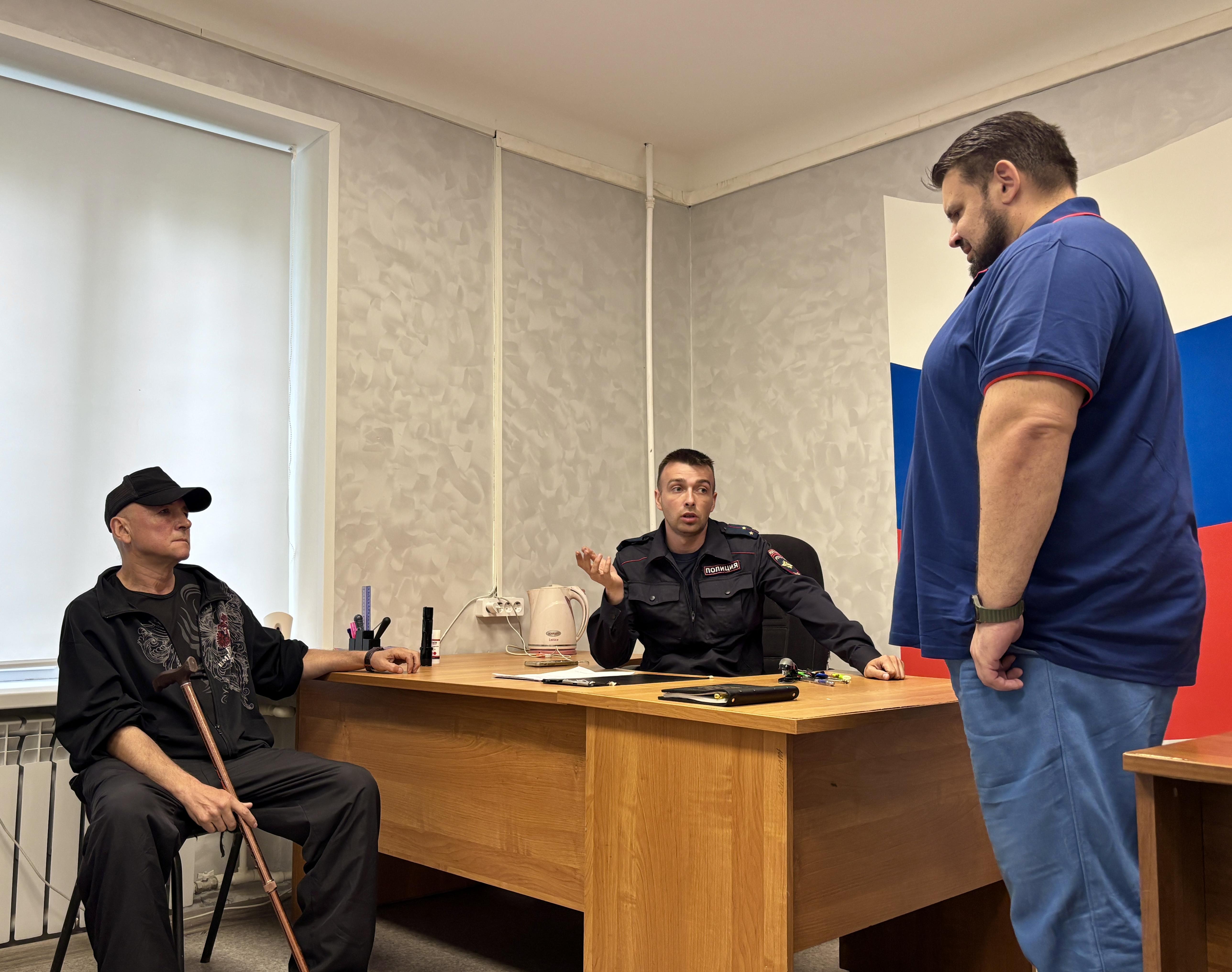 Представитель общественного совета при УМВД России по Г.о. Коломна проверил работу опорного пункта полиции